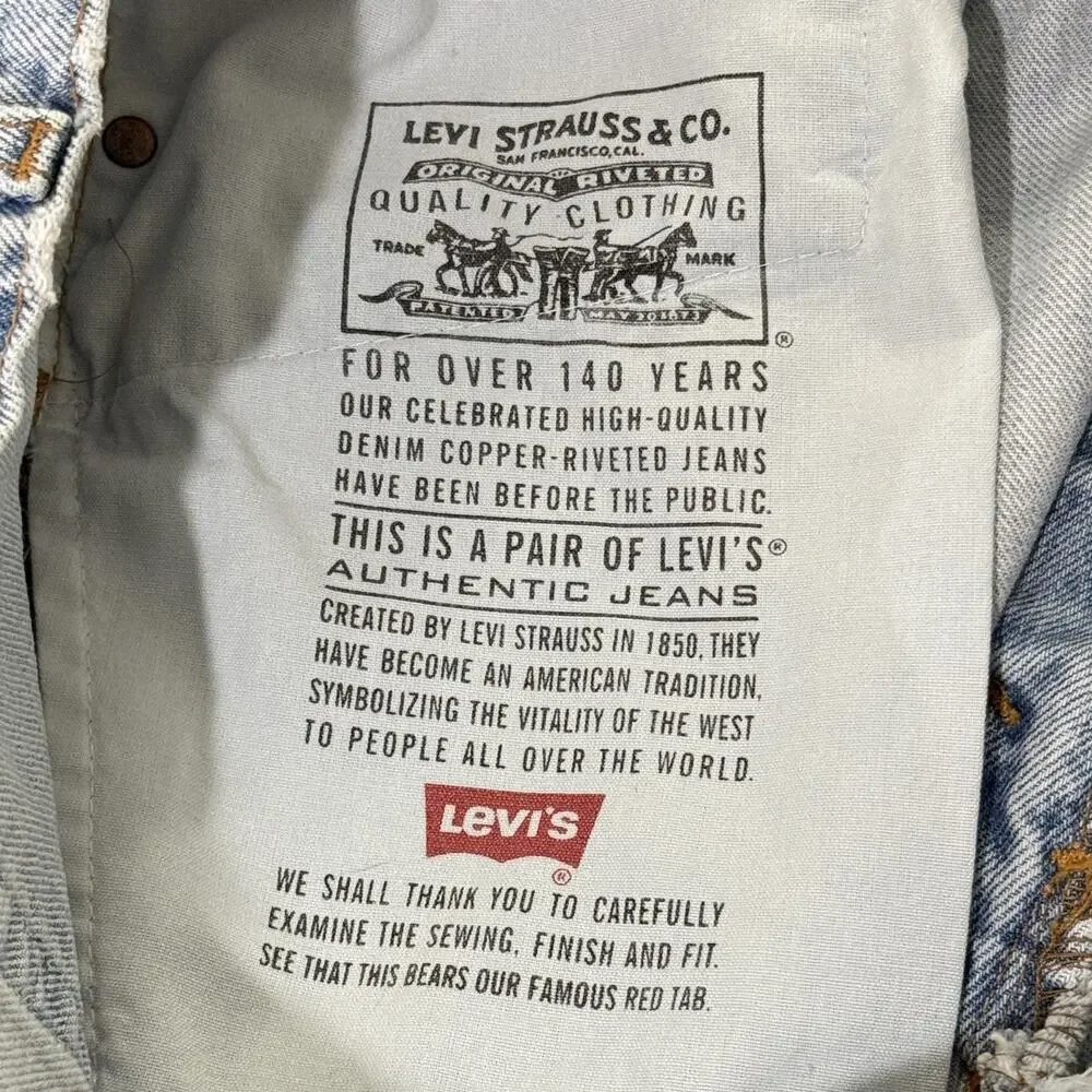Vintage 90s Levi's 550 Jeans Men 36x30 Blue Relaxed Fit Tapered Leg Made In USA